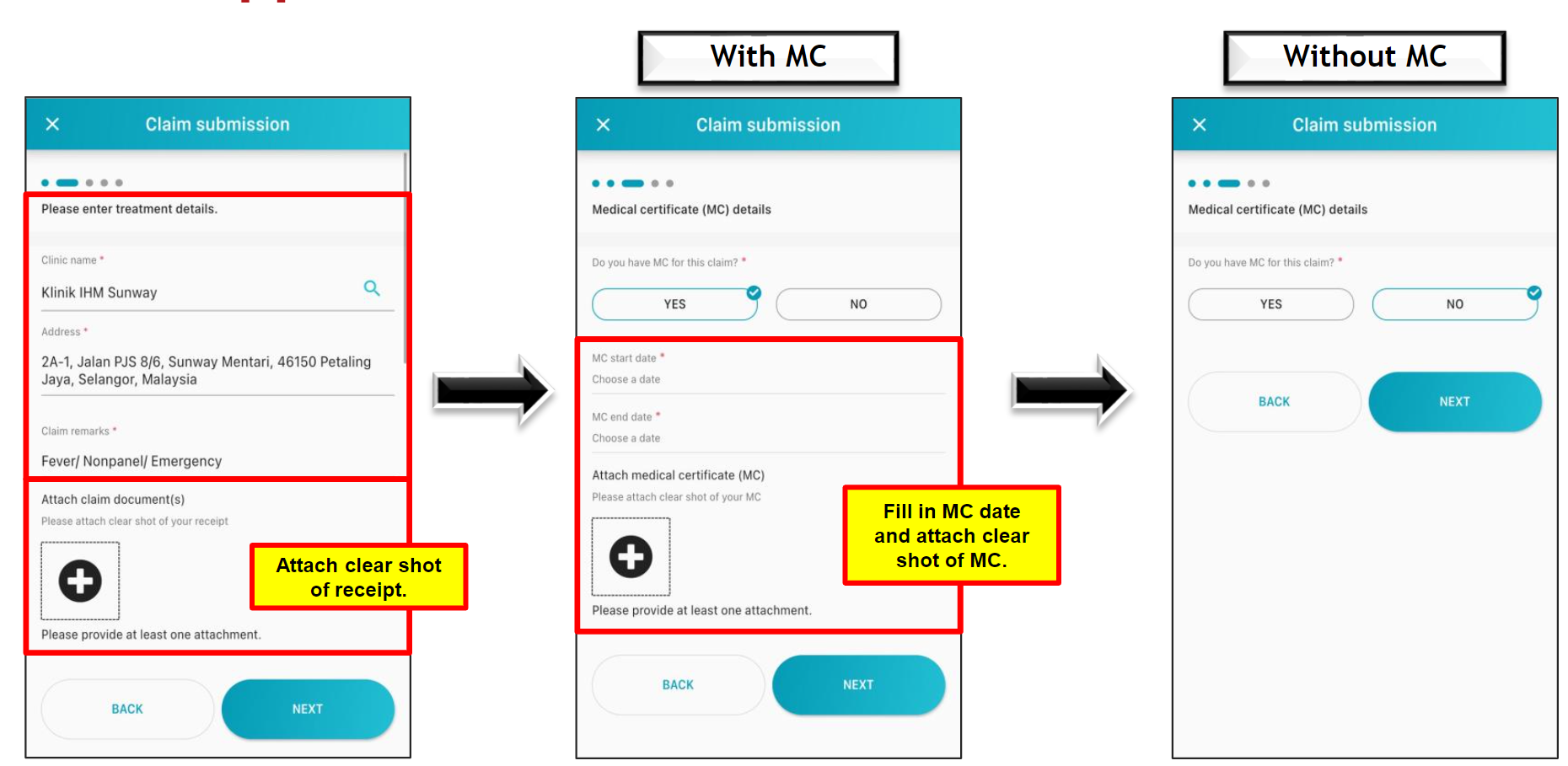 Submitting A Reimbursement Claim Healthmetrics Sdn Bhd